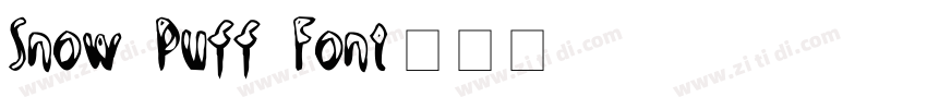 Snow Puff Font字体转换